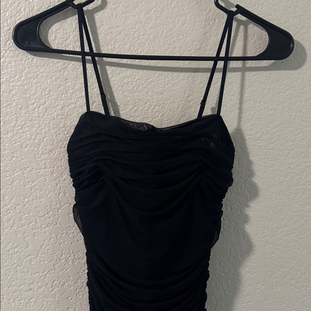 Aritzia Babaton Black Midi Dress